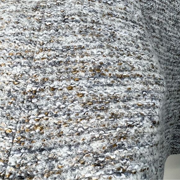 NWT Ann Taylor Neutral Tweed Flounce Skirt Wool Blend 14 - Picture 6 of 12